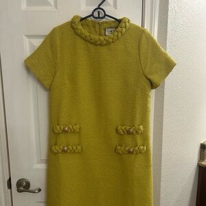 Tuckernuck Jackie Yellow Short Sleeve Dress